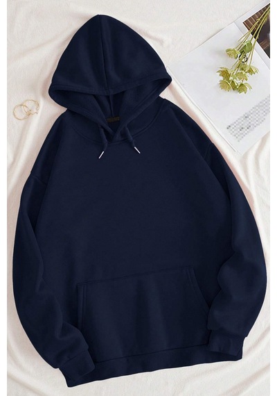Be True Of Baskılı Sweatshirt Lacivert