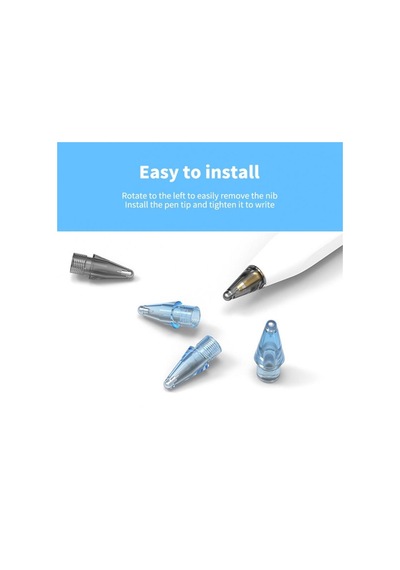 Fonken Pencil Gen 1/2 iPad Uyumlu Stylus Kalem Ucu Beyaz