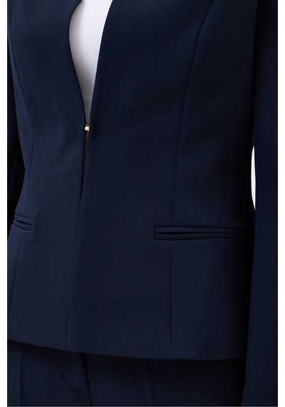 Velnara Moda Lacivert Klasik Kadın Takım Elbise-sıfır Yaka Ceket & Kısa Kalem Etek Lacivert - 927030108 Lacivert Velnara Moda Lacivert Klasik Kadın Takım Elbise-sıfır Yaka Ceket & Kısa Kalem Etek Lacivert - 927030108 Lacivert