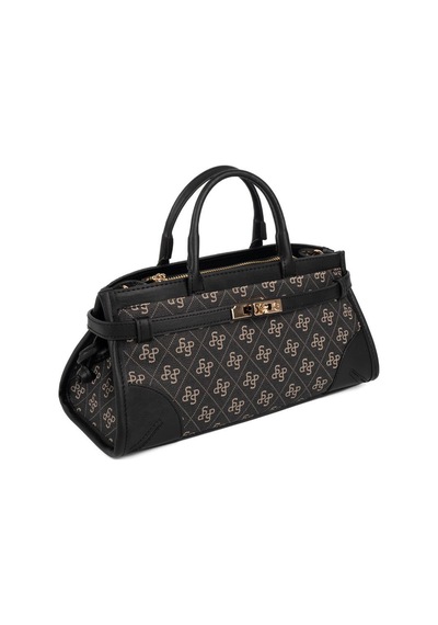 Silver Polo Sp1260 Kadın El Çantası Monogram Füme-siyah