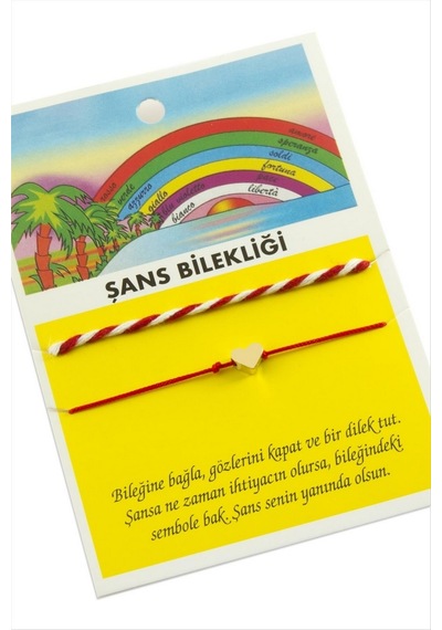 - 286 - Şans İp Bileklik - Glblseme - - Kırmızı