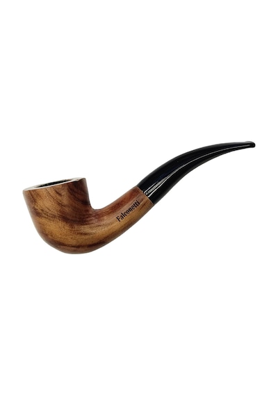 Falconetti 9 Mm. Kahverengi Sandalwood Eğimli Sap Ahşap Pipo Rd38