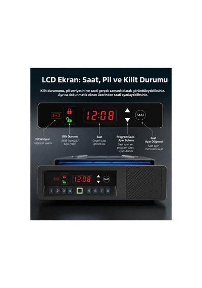 Zljuan Lt-108-f-x Biyometrik Taşıma Çantası Parmak İzi Okuyucu Güvenlik - 2 Adet Kapasite