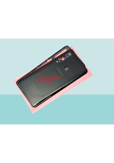 Samsung Galaxy A9 A920 2018 Uyumlu Full Kasa Arka Kapak Batarya Kapağı - Siyah Çok Renkli