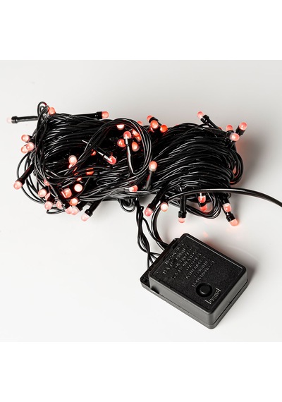 Yılbaşı Kırmızı Led Işık Eklemeli 80 Ampul 8 Metre