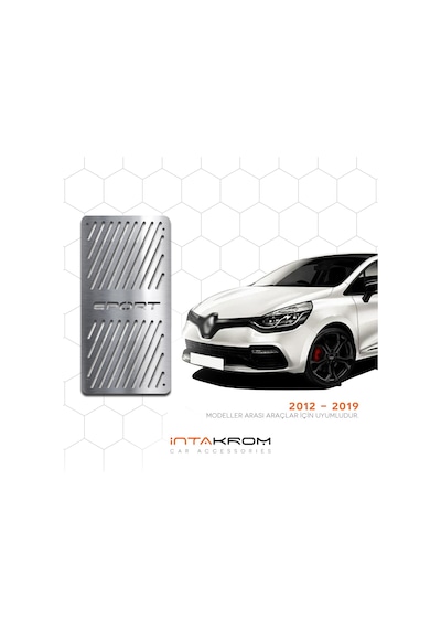 intakrom Renault Clio 4 Sport Krom Ayak Dinlendirme Pedalı intakrom Renault Clio 4 Sport Krom Ayak Dinlendirme Pedalı