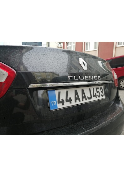 Renault Fluence Krom Bagaj Alt Çıta Plaka Üstü Krom 2010-2016