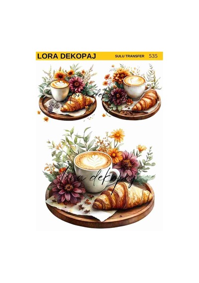 Lora Dekopaj Sulu Transfer Kağıdı - 535 25x35 Cm