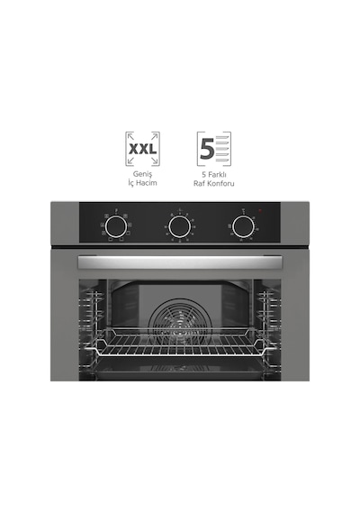 Simfer 8222 Ank. QS Büyük Pop-up 9 Fonk Gri Cam Power Turbo