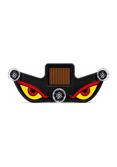 Solar Devil Eyes Araç Işıkları Ön/arka Cam İçin Güneş Enerjili/usb Bağlantılı Led Işıkları Kırmızı-sarı