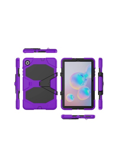Gld-spt- Newface Samsung Uyumlu Galaxy P610 Tab S6 Lite 10.4 Kılıf Griffin Tablet Kapak - Mor