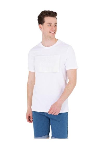 U.S. Polo Assn. Bisiklet Yaka Erkek T-shirt Beyaz