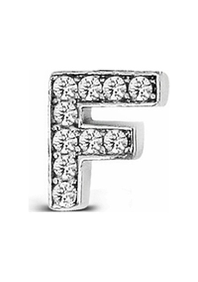 Argentum Concept - F Harfi Çivili Gümüş Tek Küpe - K077301