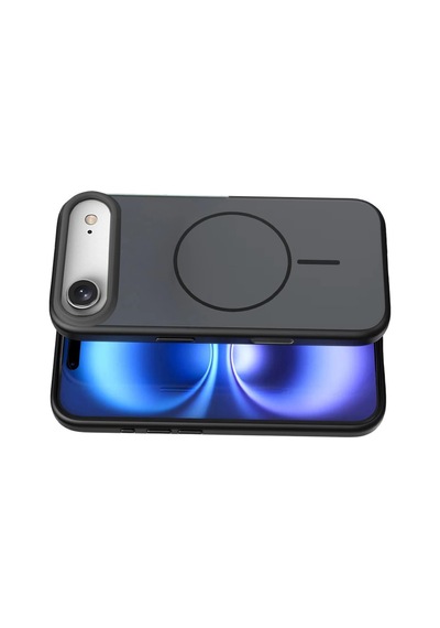 Apple Uyumlu iPhone 17 Air Neva Magsafe Kapak Siyah