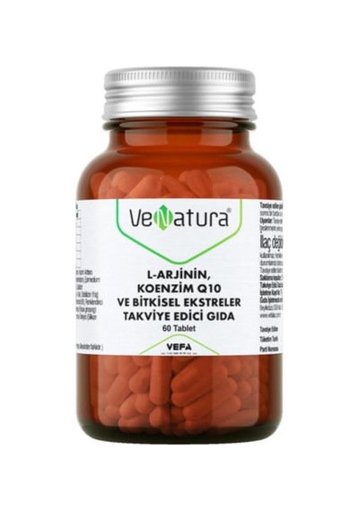 Venatura L-Arjinin Koenzim Q10 Ve Bitkisel Ekstreler 60   Kapsül