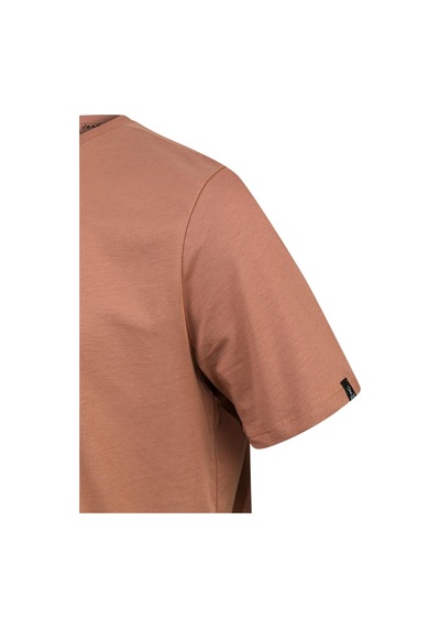 2as Alex Baskılı Erkek Sıfır Yaka T-shirt 035 Kahve