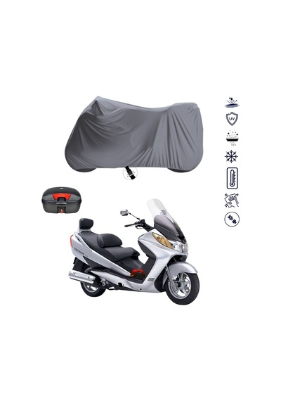 Suzuki Burgman AN 400 Arka Çanta Uyumlu Motosiklet Branda Su Geçirmez Motor Branda