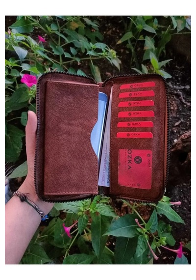 Ozka Leather Collection Telefon Bölmeli Cüzdan taba