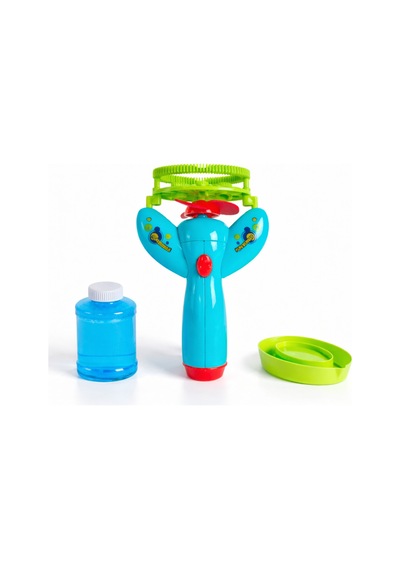 Mavi Otomatik Baloncuk Makinesi Büyük Köpük Balon İçinde Küçük Baloncuklar Bubble Gun Mavi