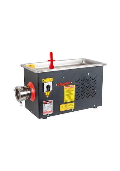 Enazon 12 No Et Kıyma Makinesi Geri Çalışma Özellikli 0,55 Kw 0,75 Hp Beygir Sucuk Aparatlı-siyah
