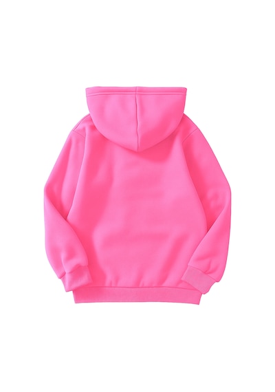 4'lü Kapüşonlu Basic Sweatshirt Seti - Düz Kışlık Şardonlu Kumaş Gri Pembe Beyaz Bebe Mavi