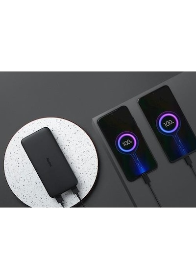Redmi 20000 Mah Taşınabilir Hızlı Şarj Cihazı - Usb-c - 18w 2 Çıkışlı Powerbank - Siyah