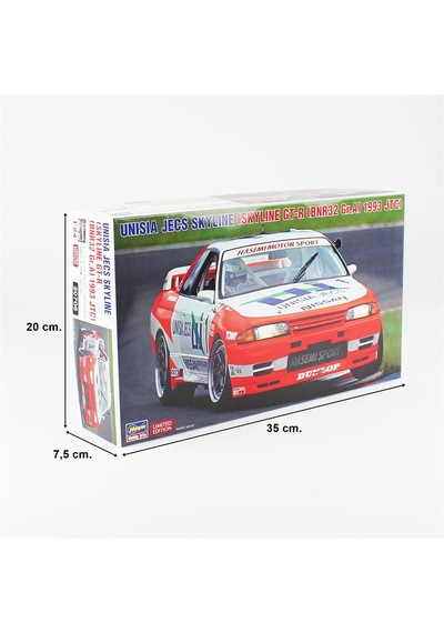 Hasegawa 20705 1/24 Ölçek, Nissan Unisia Jecs Skyline Skyline Gt-r Bnr32 Gr.a 1993 Jtc , Otomobil Plastik Model Kiti
