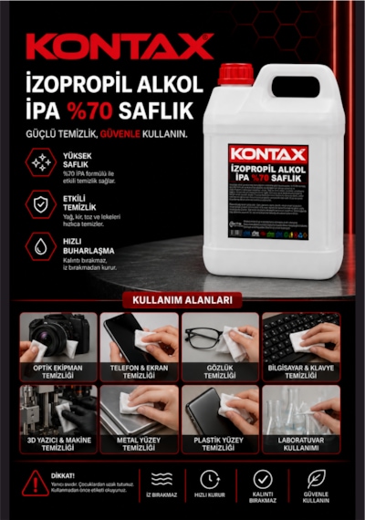 Kontax İzopropil Alkol %70 Saflıkta 5 Lt Diğer