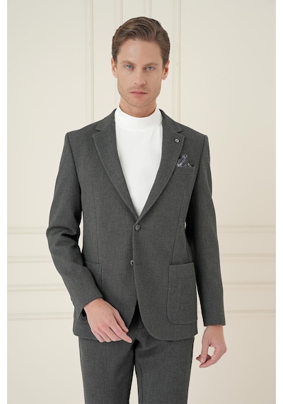 Efor C 694 Slim Fit Füme Spor Ceket Füme
