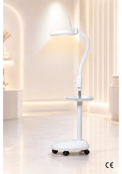 Beauty Vogue Plastik Ayaklı Loop Işıklı Büyüteç Lamba DF-ML03 120 LED 5x Büyütme