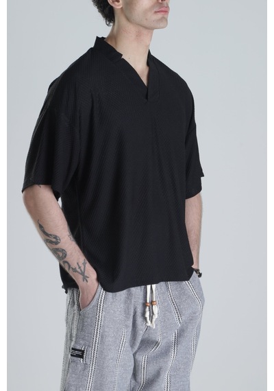 Cocopelli I Talyan Kesim Siyah T-shirt Coc2143 Siyah