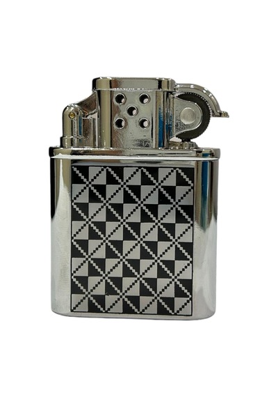 Gümüş Siyah İşlemeli Gazlı Metal Çakmak 109464