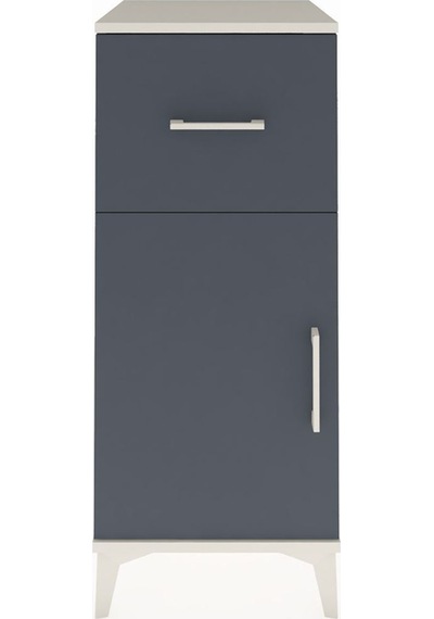 Hyperion Komodin Tek Raflı Tek Çekmeceli Tek Kapaklı 44x44x106 Aytaşı-antrasit Aytası