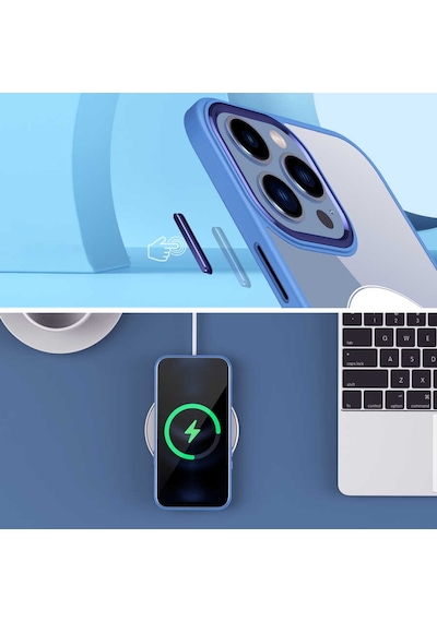 Apple Uyumlu iPhone 13 Pro Max Kilif Wireless Özellikli Krom Magsafe Silikon 551641006