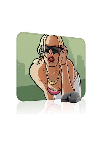 Gta San Andreas Kaymaz Dikişli Kauçuk Oyuncu Mousepad V2 - 48x40 Xl Gaming Mouse Pad Fare Altlığı