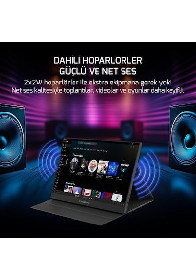 Ezcool Lite E15 15.6" 4 MS 60 Hz 15,6" Full HD Taşınabilir Monitör
