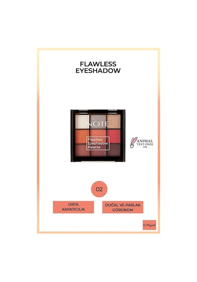 Note Cosmetique Flawless Eyeshadow Mat Ve Işıltılı Toz Göz Far Paleti - 02 Pastel Renkler Note Cosmetique Flawless Eyeshadow Mat Ve Işıltılı Toz Göz Far Paleti - 02 Pastel Renkler