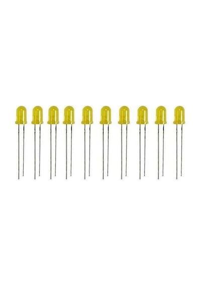 Sanec 5 Mm Sarı Led - 10 Adet 10c