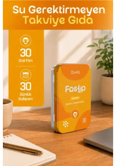 Fastlip D3 & K2 Vitamini Strip Form 30 Film Tablet
