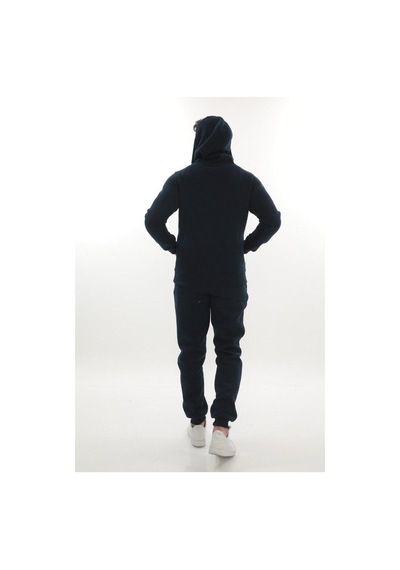 Kanguru Cepli Kapüşonlu 3 Iplik Kışlık Sweat Takım Royal