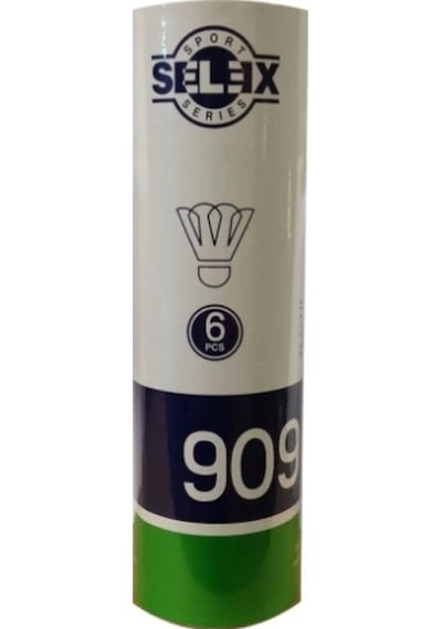SELEX 909 Badminton Topu Plastik 6'lı