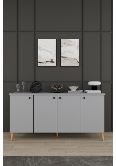 Lüks Yemek Odası Takımı 3 Parça %100 Mdf Konsol Yemek Masası Tv Ünitesi Yt03 Kül Gri Lüks Yemek Odası Takımı 3 Parça %100 Mdf Konsol Yemek Masası Tv Ünitesi Yt03 Kül Gri