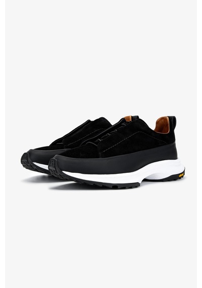 Valmenti Erkek Hakiki Deri Siyah Sneakers & Spor Ayakkabı 1092 V2222 Erk Ayk Sk24-25 Sıyah Dr/suet Siyah
