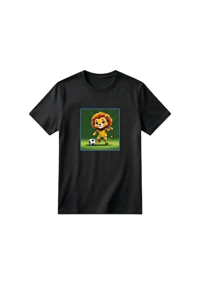 Erdem Kıds Unisex Kız Erkek Çocuk Baskılı Bisiklet Yaka Kısa Kollu Pamuklu Günlük T-shirt Soccer Playıng Lıon Siyah Soccer Playıng Lıon Siyah Erdem Kıds Unisex Kız Erkek Çocuk Baskılı Bisiklet Yaka Kısa Kollu Pamuklu Günlük T-shirt Soccer Playıng Lıon Siyah Soccer Playıng Lıon Siyah