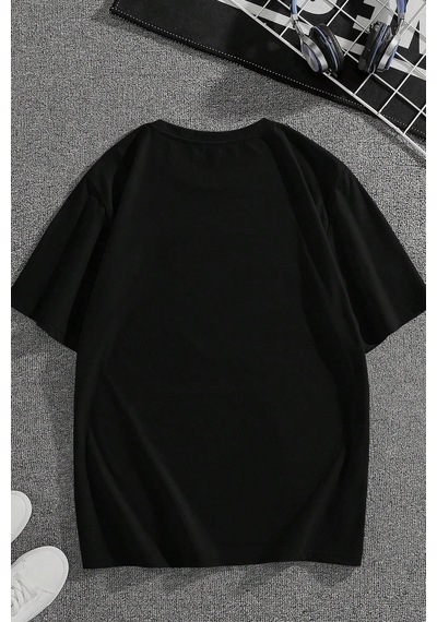 Unisex Shark Tasarım Tshirt Siyah
