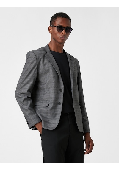 Koton Ekoseli Blazer Ceket Gri Ekose 3wam50021hw 3WAM50021HW0C3 Gri Koton Ekoseli Blazer Ceket Gri Ekose 3wam50021hw 3WAM50021HW0C3 Gri