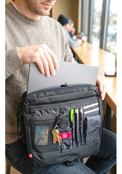 Ful - Parkway 2 - Pro Siyah/gri Gündelik Laptop Messenger Postacı Omuz Çantası Siyah - Gri
