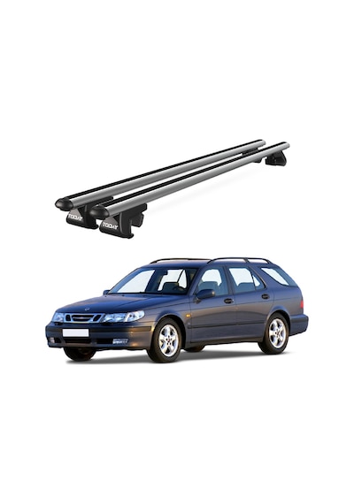 Venüs Saab 9-5 2001-2010 Uyumlu Gri Ara Atkı Port Bagaj Tavan Barı