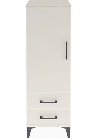 Arges Dolap Tek Raflı Tek Kapaklı Tek Askılı 44x30x134 Çam-aytaşı Aytası