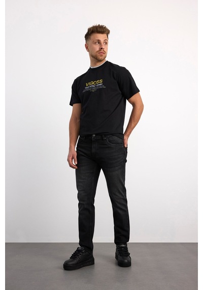 Vigoss Actıon Erkek Denim Pantolon 73249-73537 Siyah - Siyah